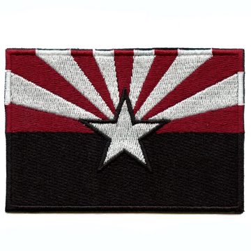 Patch brodé avec le drapeau de l'État de l'Arizona