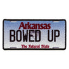 Arkansas State License Plate Patch Bowed Up Nature Sublimated Iron On