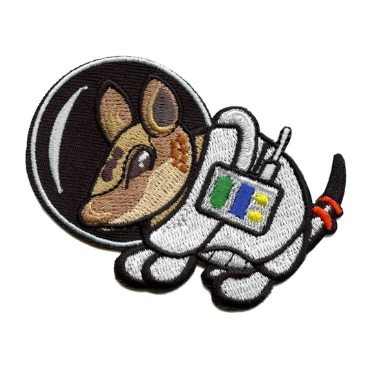 Armadillo Astronaut Suit Patch Space Animal Embroidered Iron On