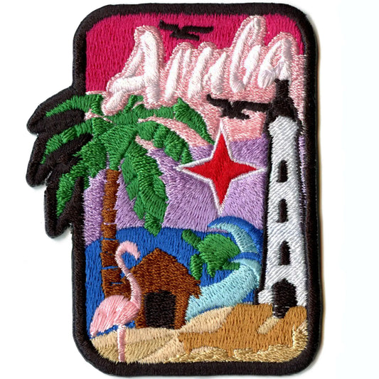 Aruba Country Travel Patch Beach Island Embroidered Iron On