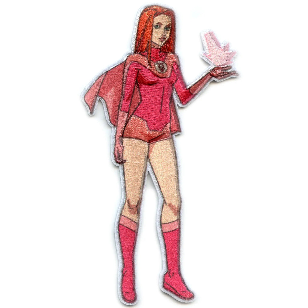 Atom Eve Pose Patch Adult Superhero Series Sublimated Embroidered Iron On