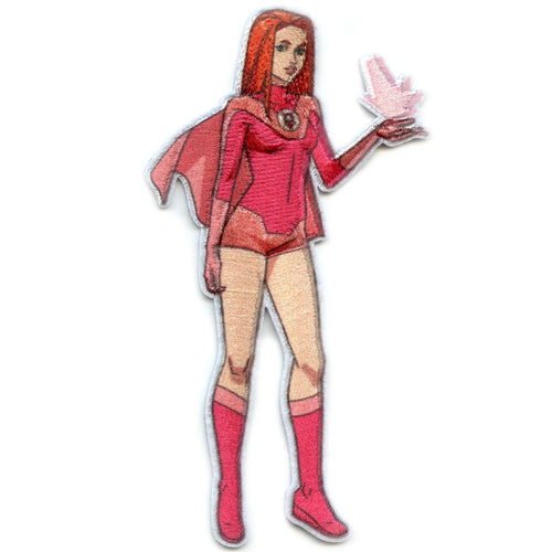 Atom Eve Pose Patch Adult Superhero Series Sublimated Embroidered Iron On