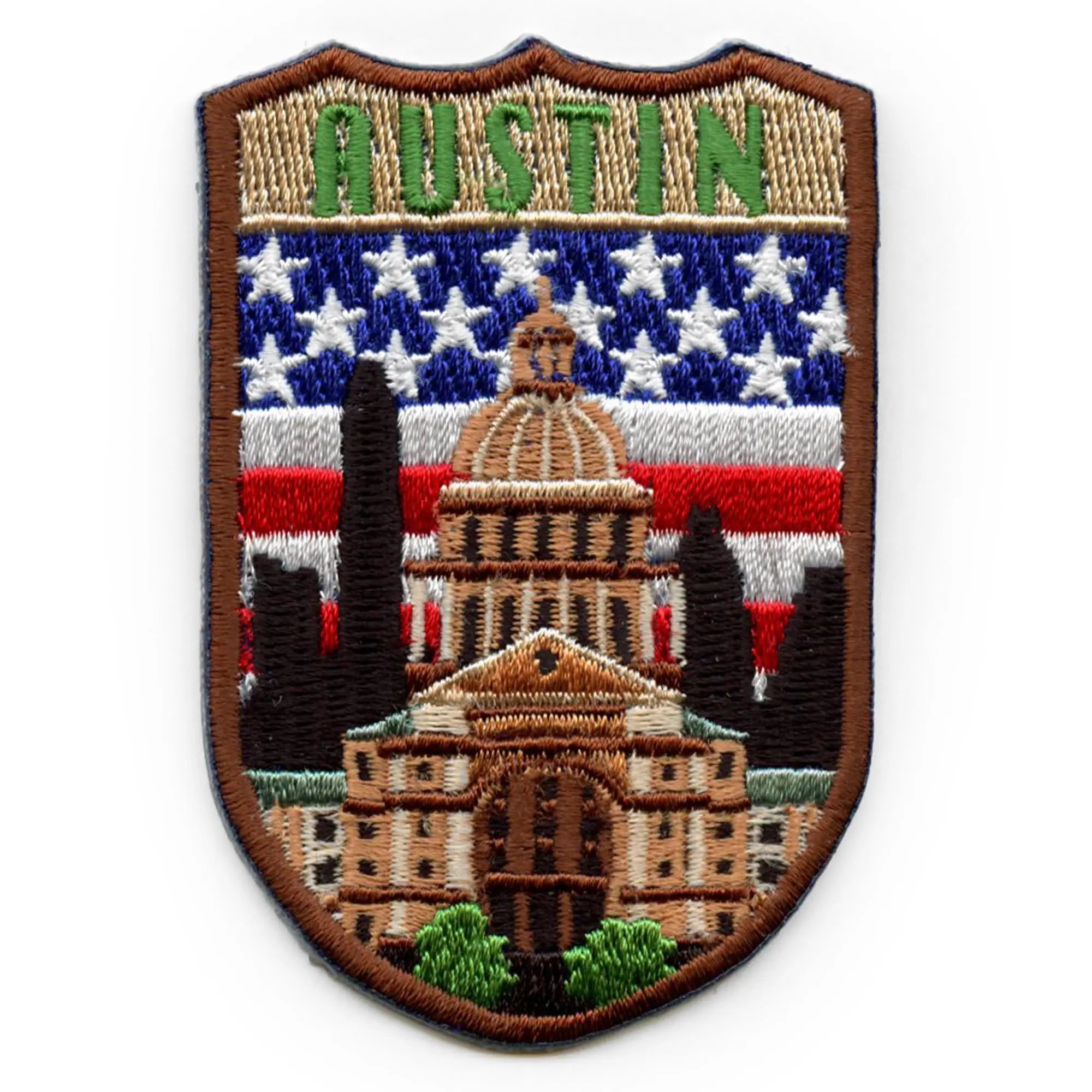 Austin Texas Shield Patch Travel United States Embroidered Iron On Pat ...