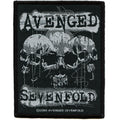 Patch 3 crânes du groupe Avenged Sevenfold tissé à repasser