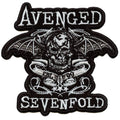 Avenged Sevenfold Rock Band Patch Deathbat Banner Cut-Out Embroidered Iron On