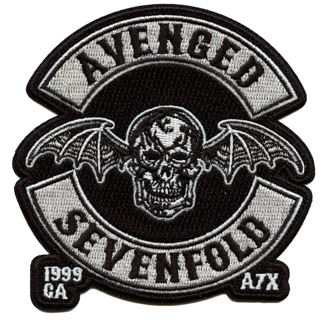 Avenged Sevenfold Rock Band Patch Deathbat Wings Crest Embroidered Iron On