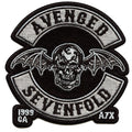 Avenged Sevenfold Rock Band Patch Deathbat Wings Crest Embroidered Iron On