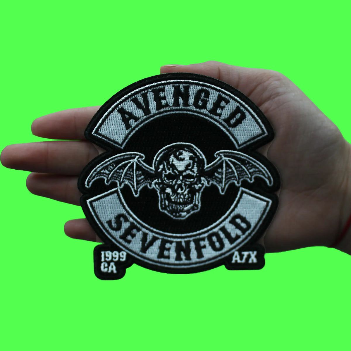 Avenged Sevenfold Rock Band Patch Deathbat Wings Crest Embroidered