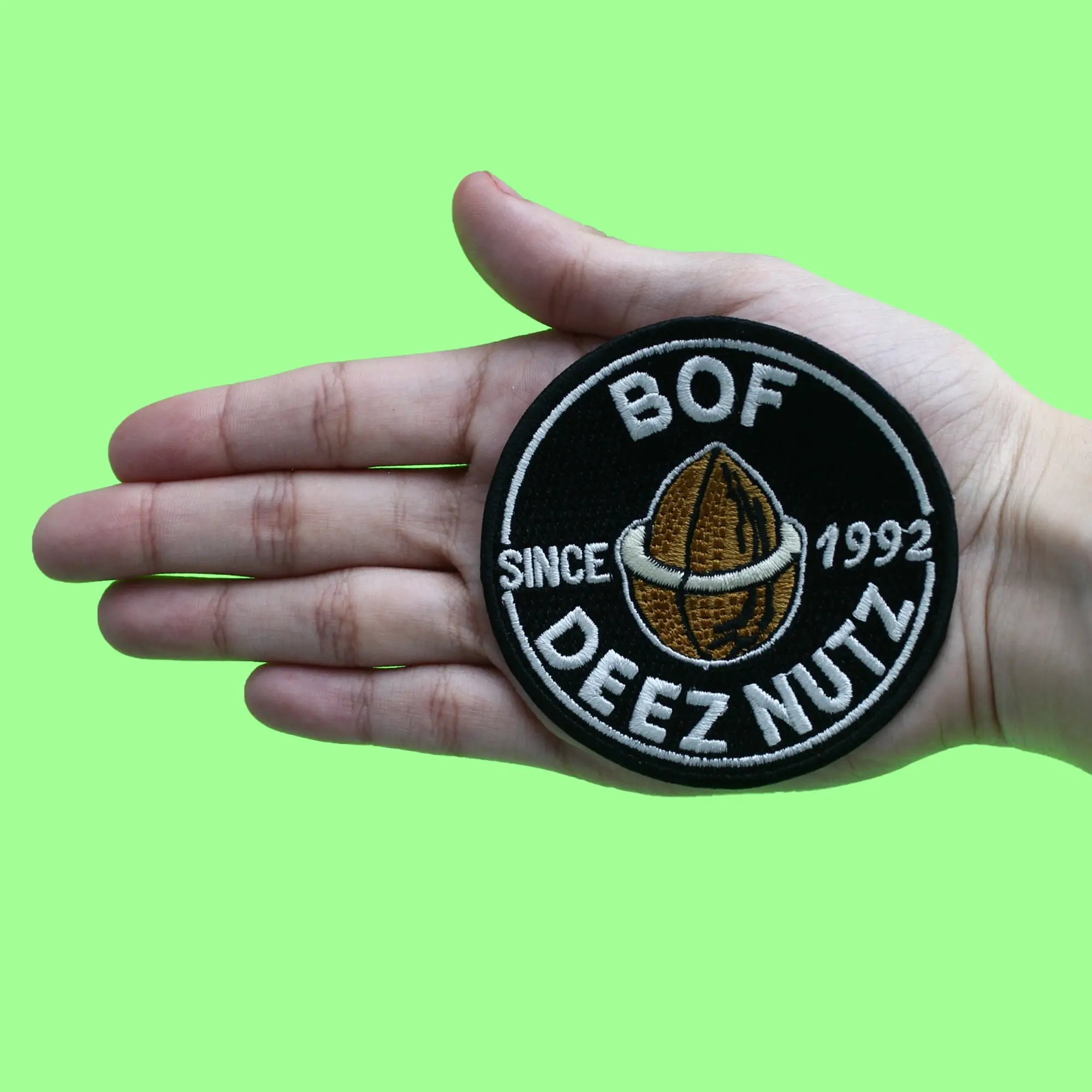 BOF Deez Nutz Patch Meme Since 1992 Embroidered Iron On