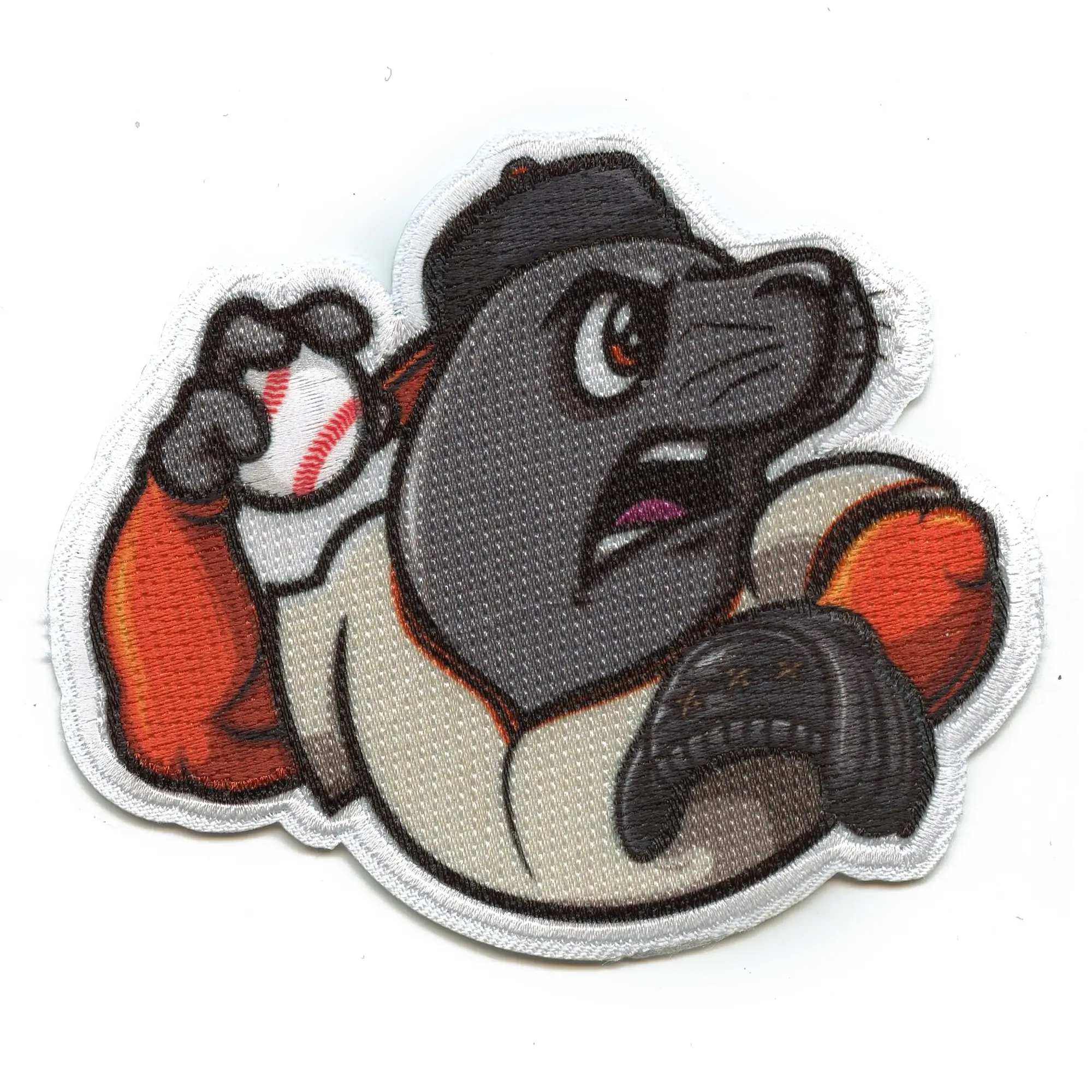 Baltimore Mascot PhotoPatch Baseball Oriole Parody Embroidery Iron On