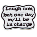 Banksy Laugh Now Patch Famous Graffiti Art Woven Iron On