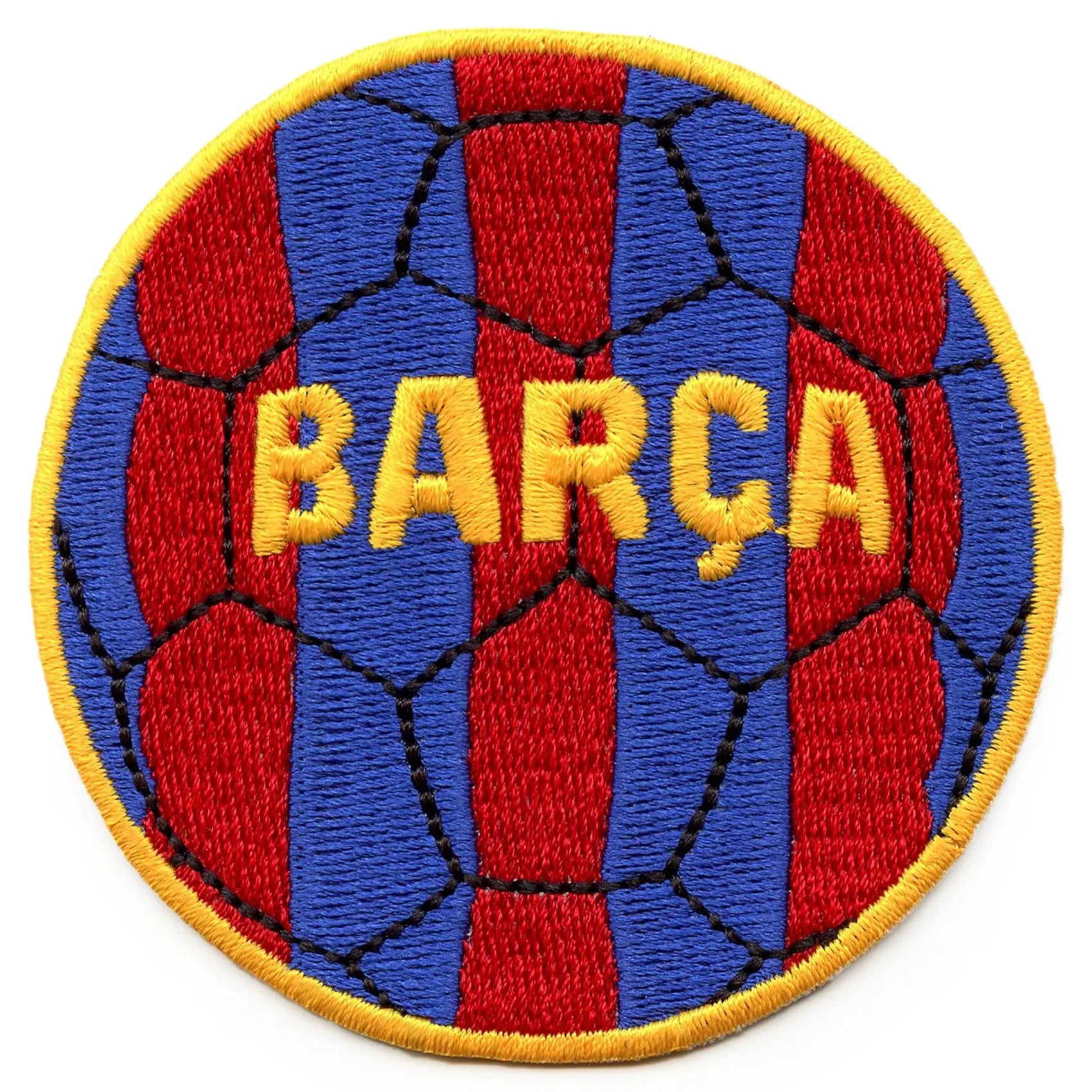 Barcelona Soccer Ball Patch Spain Soccer Pride Embroidered Iron On