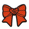 Basketball Heart Bow Patch Sports Fan Love Embroidered Iron On