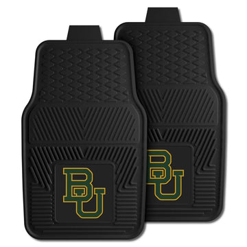 Baylor Bears University Heavy Duty 2-Piece Vinyl Car Mats Universal Fit 18" x 27"