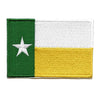 Texas Flag University Patch College Green Yellow Embroidered Iron On