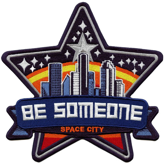 Be Someone Star Skyline Patch Space City Embroidered Iron On