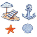 Beach Vibes Mini Set Patch Cute Travel Aesthetic Embroidered Iron On