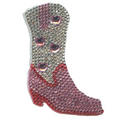 Bedazzled Cowgirl Boot Bling Patch Travel Western Aesthetic Applique Iron On