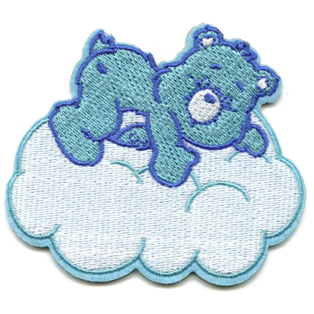 Patch brodé à repasser pour enfants avec dessin animé Care Bear arc-en-ciel