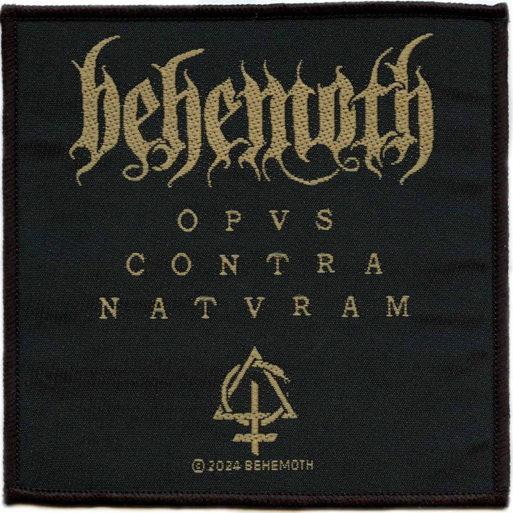 Behemoth Opvs Contra Natvram Album Patch Polish Extreme Metal Woven Sew On