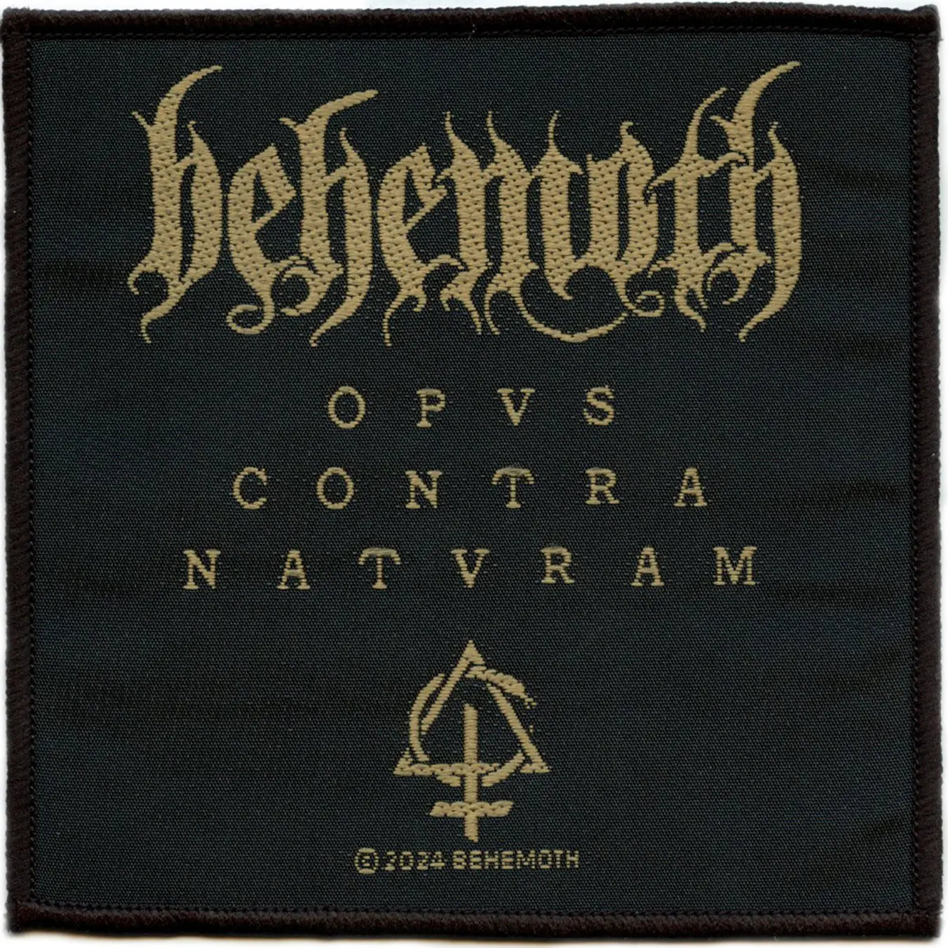 Behemoth Opvs Contra Natvram Album Patch Polish Extreme Metal Woven Sew On
