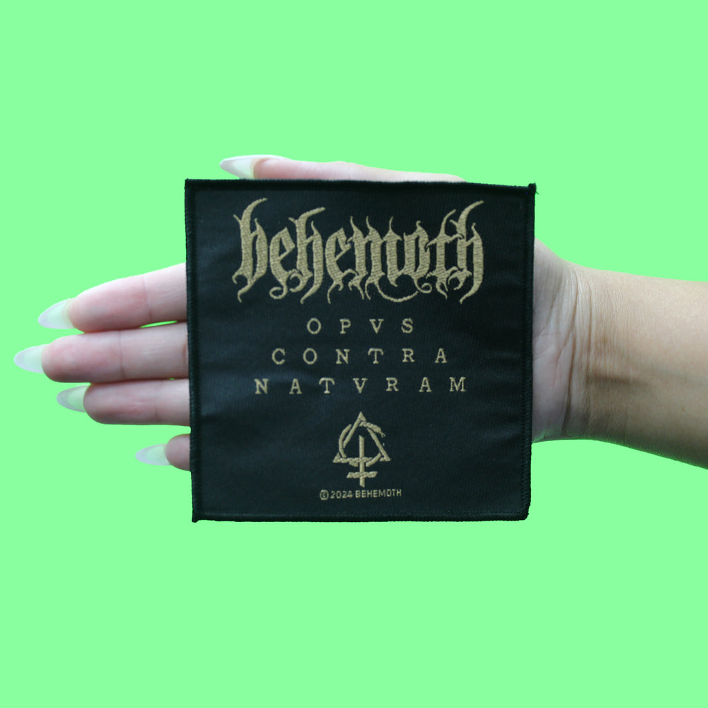 Behemoth Opvs Contra Natvram Album Patch Polish Extreme Metal Woven Sew On