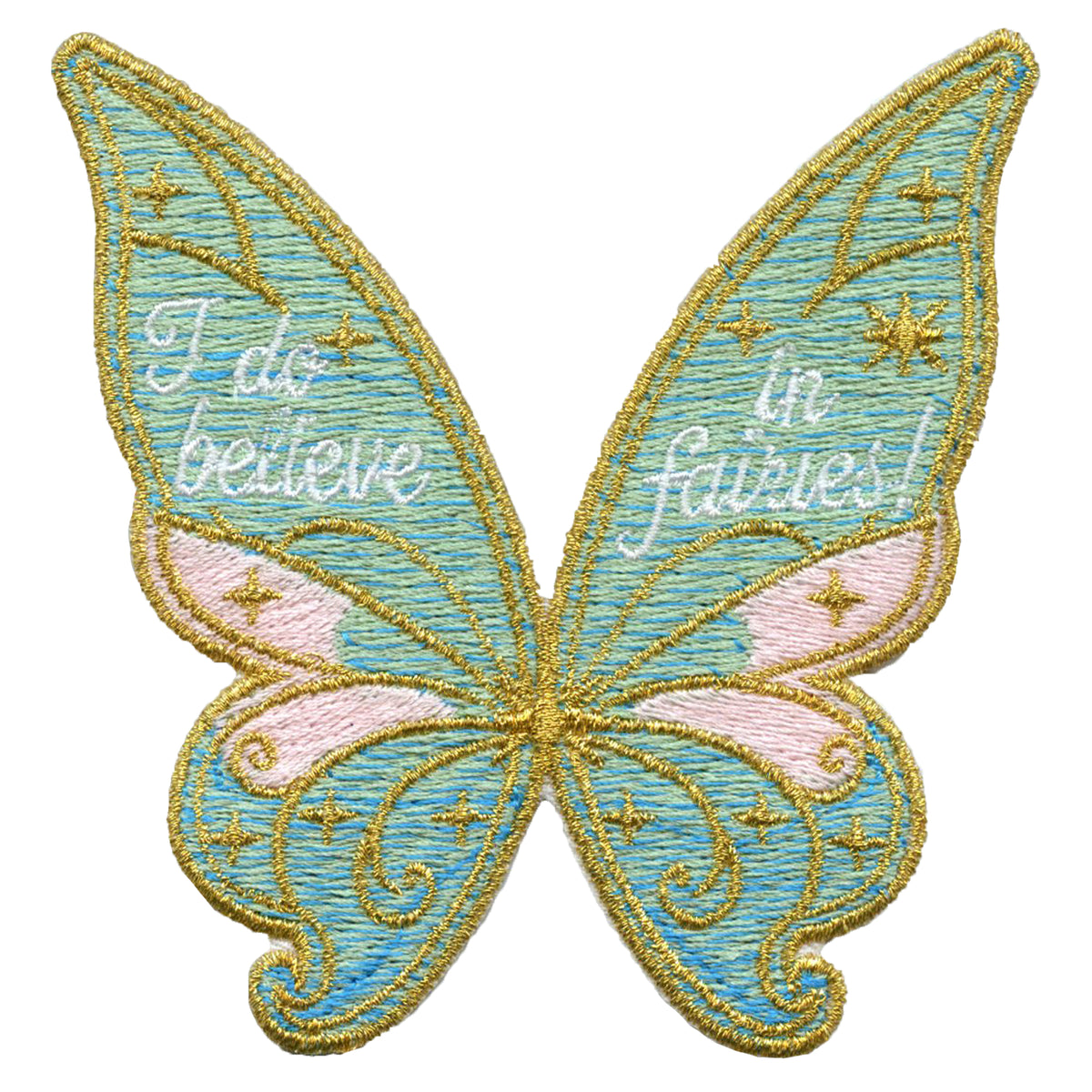 Believe In Fairies Patch Cartoon Movie Kids Embroidered Iron On