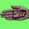 Best In The West Baseball Patch Houston Texas Embroidered Iron On