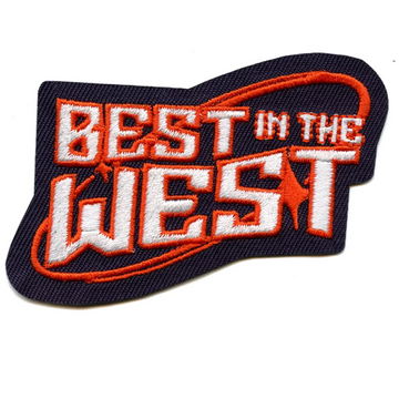 Best In The West Patch Houston Texas Embroidered Iron On