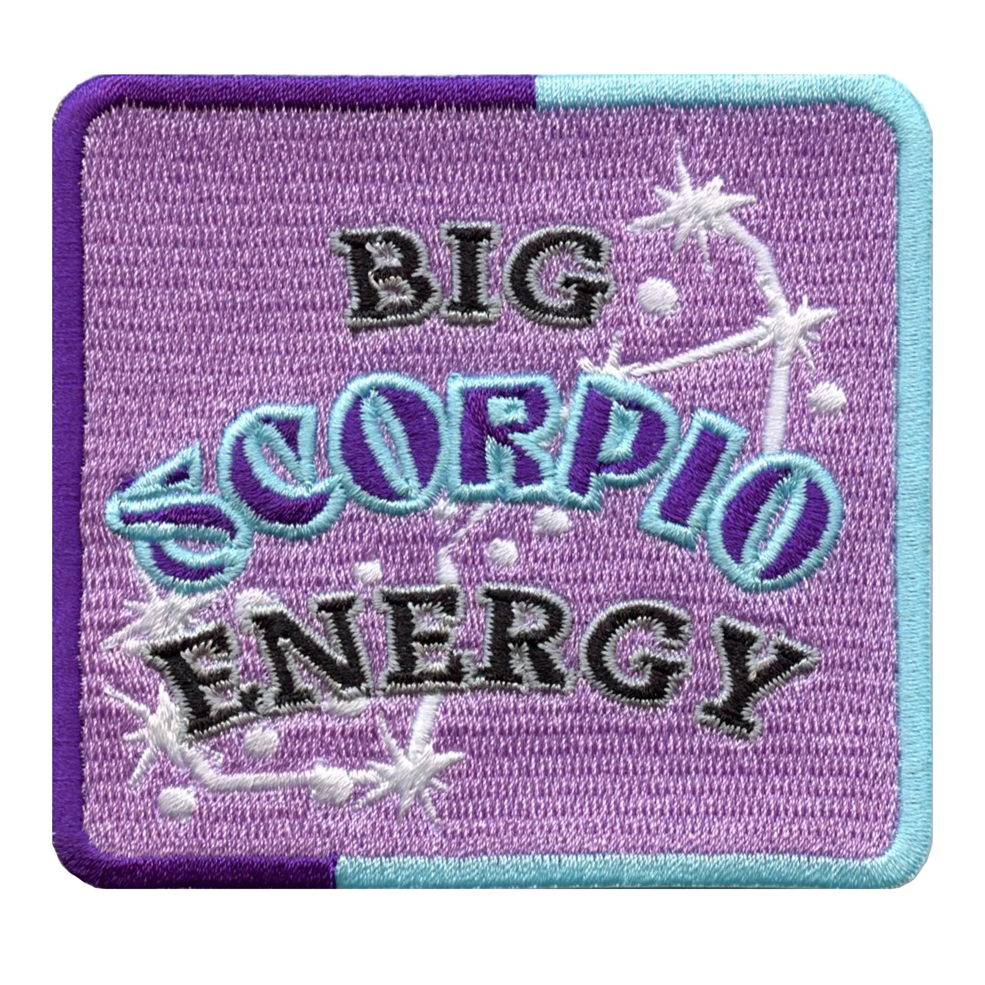 Big Scorpio Energy Patch Constellation Zodiac Box Embroidered Iron On