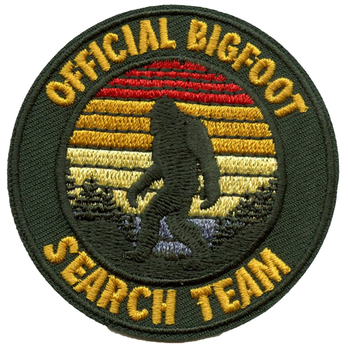 Bigfoot Search Team Patch Legend Creature Forest Embroidered Iron On