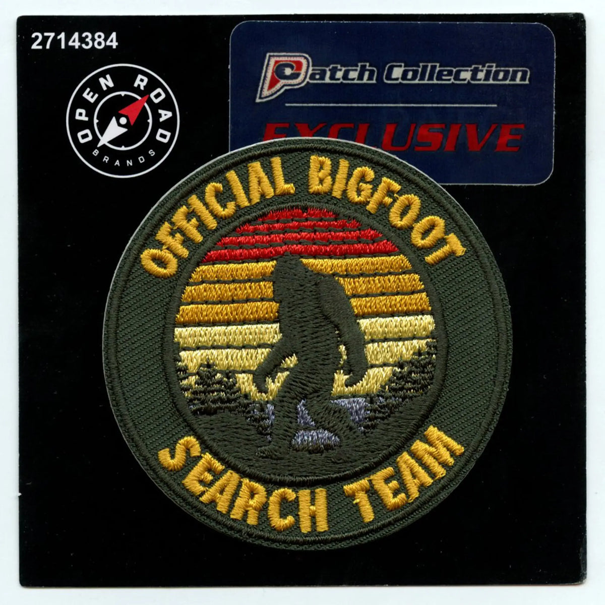 Bigfoot Search Team Patch Legend Creature Forest Embroidered Iron On