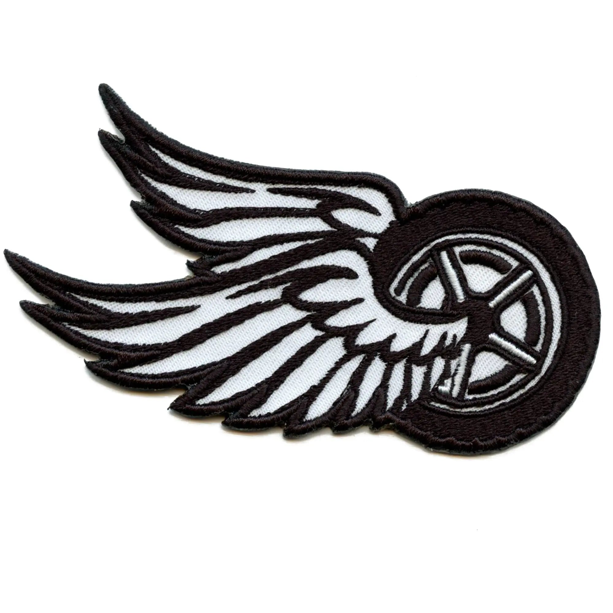 Bike Wheel Wings Patch Ride Culture Biker Embroidered Iron On – Patch ...