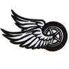 Bike Wheel Wings Patch Ride Culture Biker Embroidered Iron On