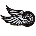 Patch brodé ailes de roue de vélo Ride Culture Biker à repasser