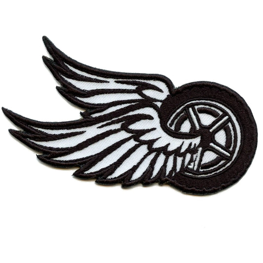 Bike Wheel Wings Patch Ride Culture Biker Embroidered Iron On