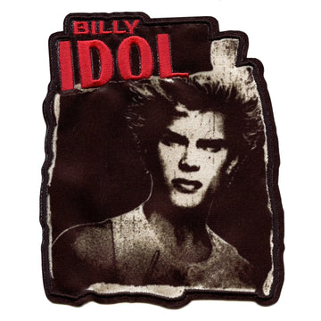 Billy Idol Poster Patch 70s Rock Icon Embroidered Iron On