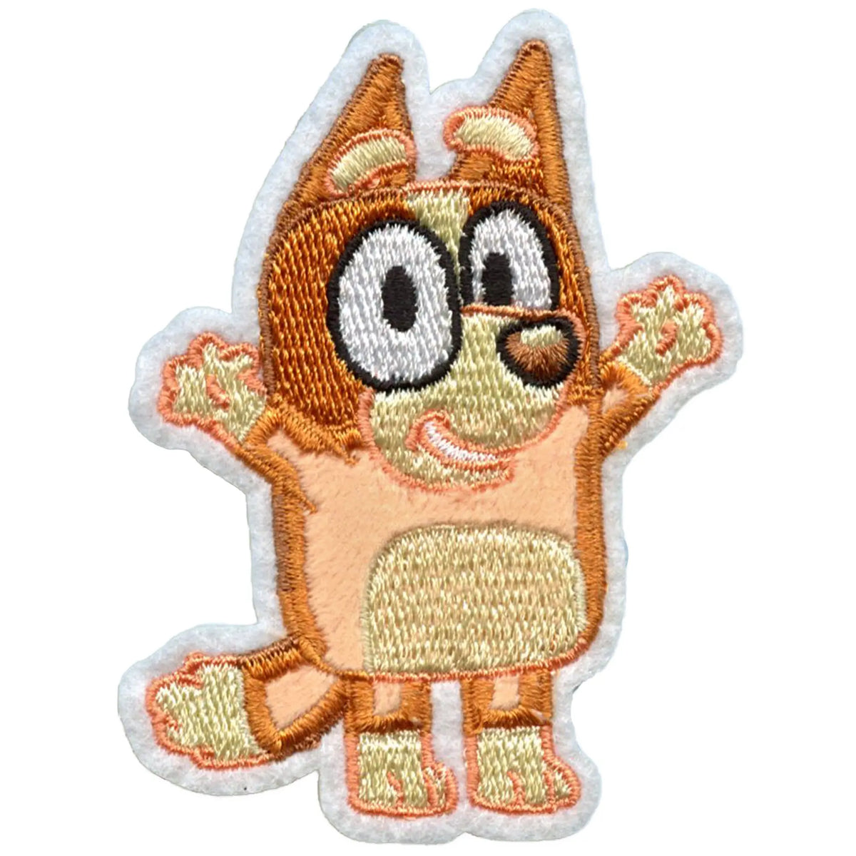 Bingo Cheer Character Patch Bluey Children Cartoon Applique Embroidered Iron-On