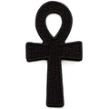 Black Ankh Patch Egyptian Culture Cross Embroidered Iron-On