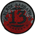 Black Sabbath Band Patch 13 Flames Circular Woven Sew On