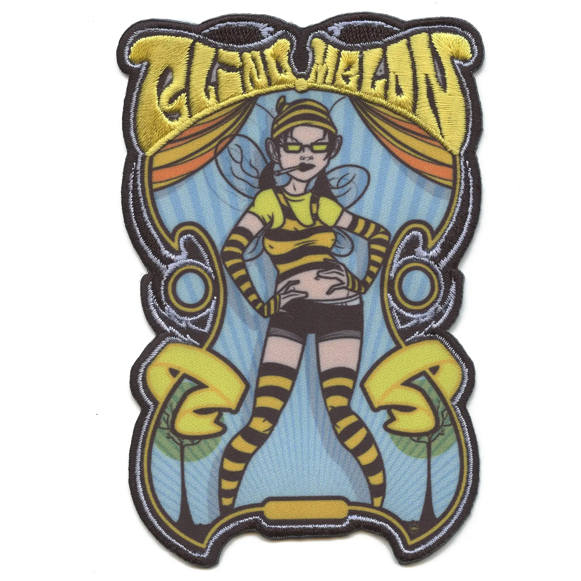 Blind Melon Bee Girl Patch Heather DeLoach Rock Sublimated Embroidery Iron On