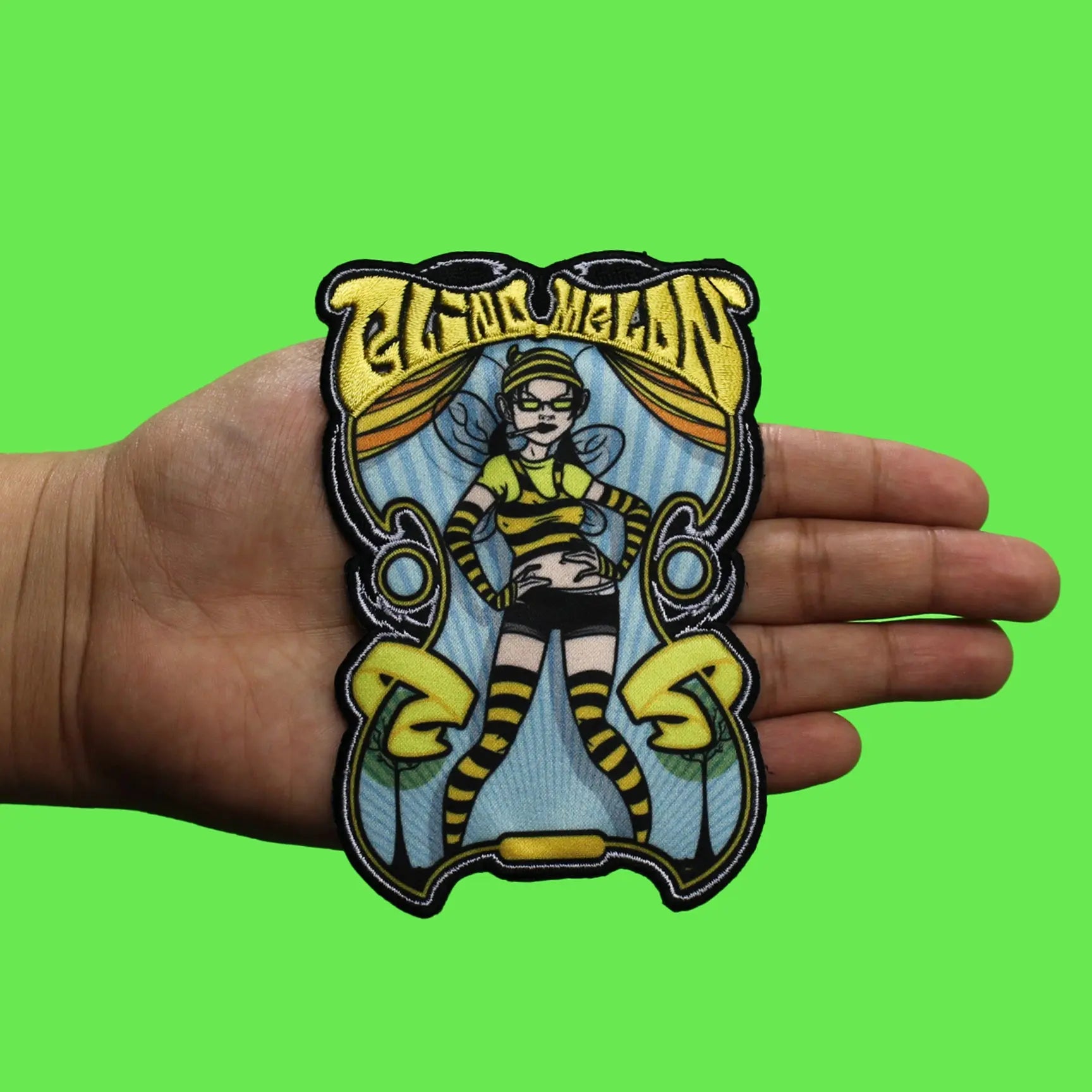 Blind Melon Bee Girl Patch Heather DeLoach Rock Sublimated Embroidery Iron On