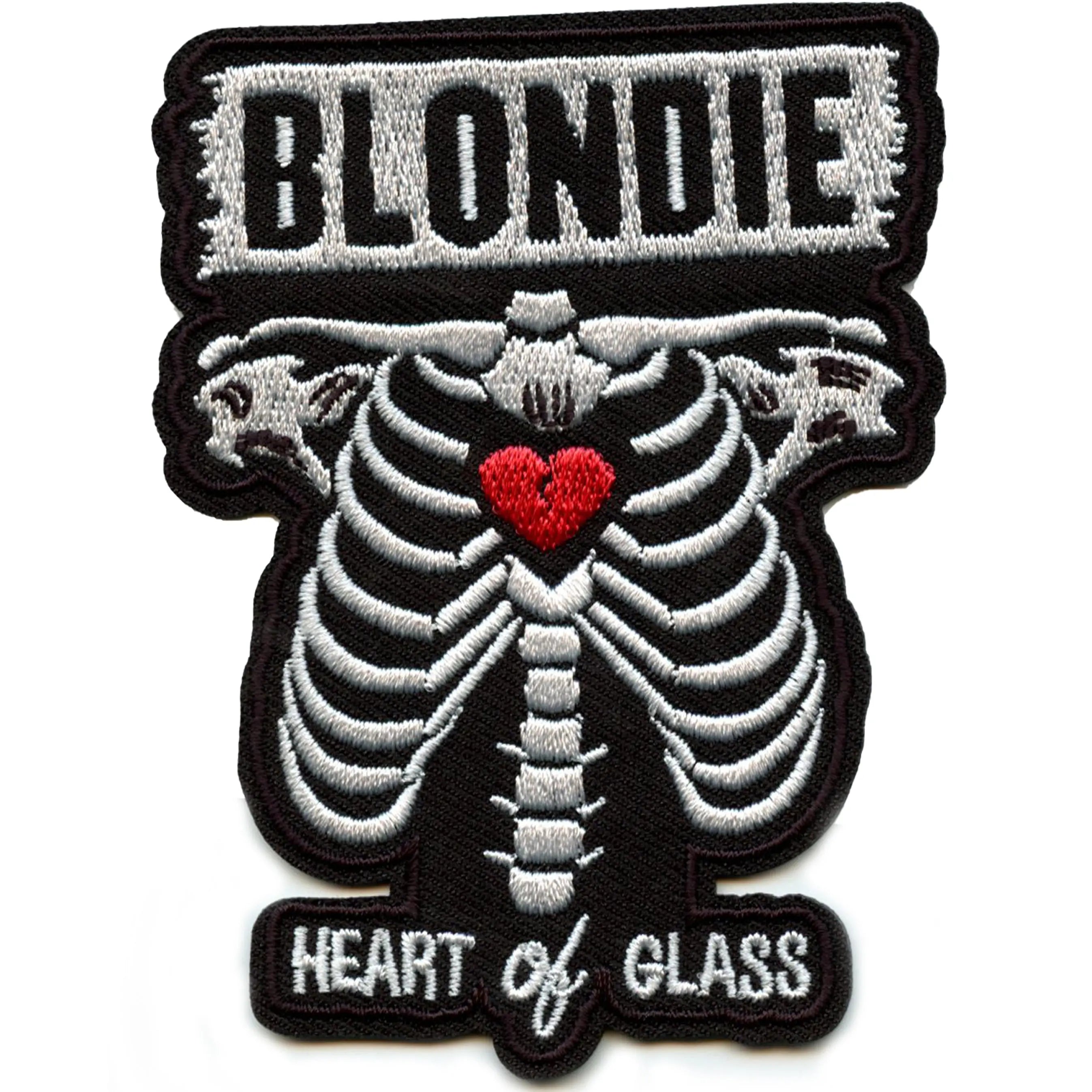 Blondie Heart Of Glass Patch Music Rock Group Embroidered Iron On