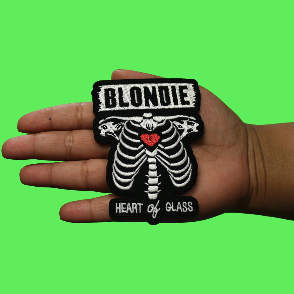 Blondie Heart Of Glass Patch Music Rock Group Embroidered Iron On