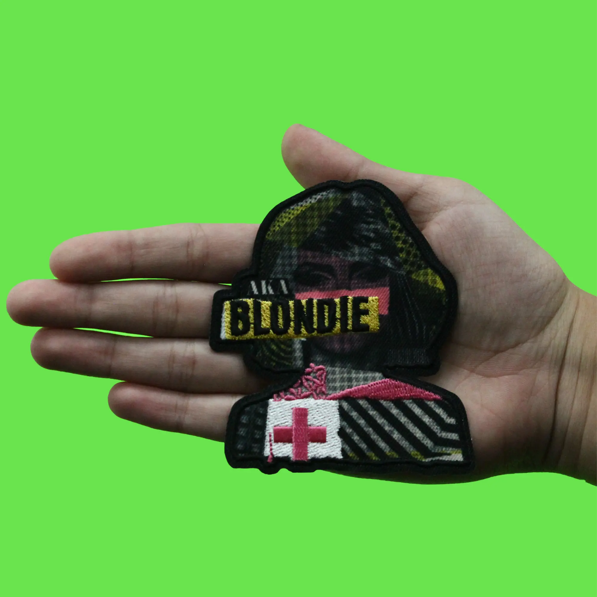 Blondie Magazine Collage Patch New Wave Portrait Sublimated Embroidered Iron On