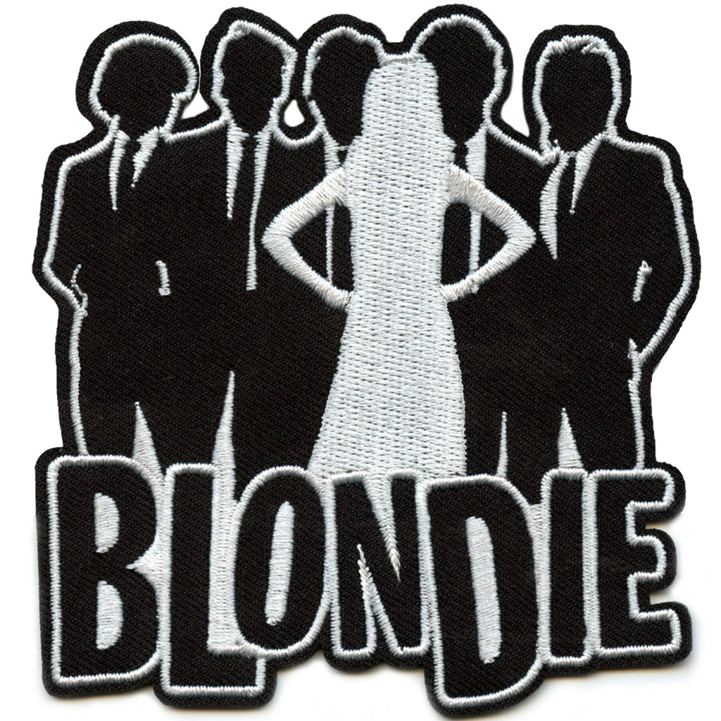 Blondie Stencil Art Patch Music Group Portrait Embroidered Iron On