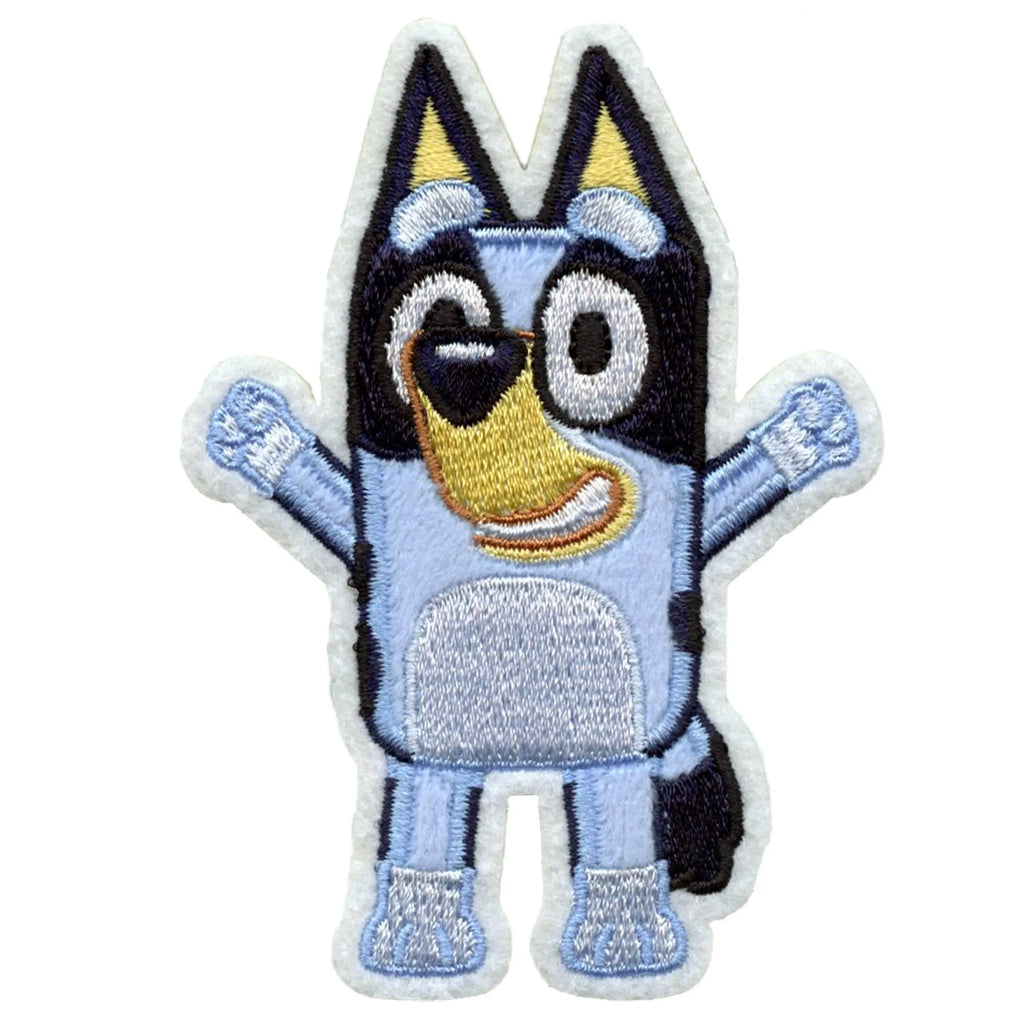 Bluey Cheer Character Patch Animated Children Cartoon Applique Embroidered Iron-On