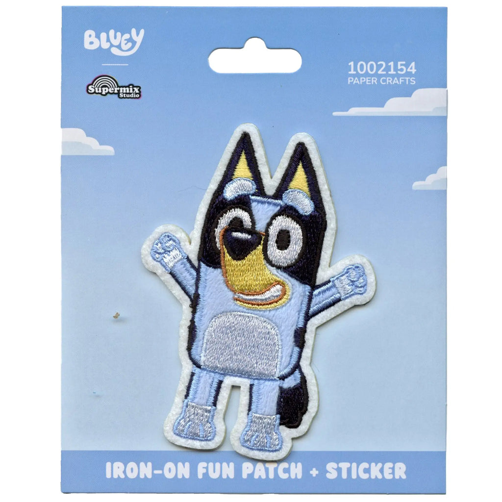 Bluey Cheer Character Patch Animated Children Cartoon Applique Embroidered Iron-On