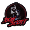 Bon Scott Singing Patch ACDC Rock Band Sublimated Embroidered Iron On