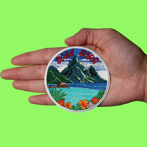 Bora Bora Travel Patch Tourist Souvenir Island Embroidered Iron On